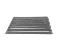 FUNOMOCYA Parrilla Rectangular de Hierro Fundido 255X17 CM para Barbacoa y Fogón Rejilla Resistente para Cocinar al Aire Libre Camping y Asados en Exteriores 1 Pieza