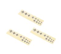 FUNOMOCYA Pegatinas Decorativas para Guitarra Eléctrica 3 Piezas, Diseño Cruz Cuadrada, Impermeables, Adhesivos Creativos para Diapasón, Accesorios para Instrumentos Musicales,