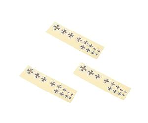 FUNOMOCYA Pegatinas Decorativas para Guitarra Eléctrica 3 Piezas, Diseño Cruz Cuadrada, Impermeables, Adhesivos Creativos para Diapasón, Accesorios para Instrumentos Musicales,