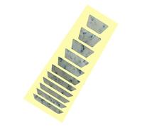 FUNOMOCYA Pegatinas Diapasón de Guitarra Adhesivos de Inlay Diapasón Estilo Trapezoide white de Aplicar y Quitar Reutilizables y Adecuadas Varios Tipos