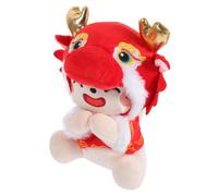 FUNOMOCYA Peluches de Dragón Adorable para Año de Dragón de Peluche con Expresión Vivid para Decoración y de Altura Mascota para Adultos