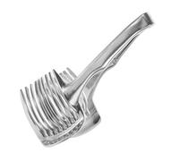 FUNOMOCYA Pinzas Para Cortar Limon Abrazadera Multiusos Cortadora De Mano Rebanador De Naranja Artilugio Limón Ayudante De Tomate y Rodaja Pequeña De Porro Aleación De Aluminio Silver