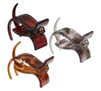 FUNOMOCYA Pinzas para el pelo para mujer 3 piezas con diseño de dos dientes, plástico resistente, accesorios para crear moños y coletas en uso diario y actividades variadas