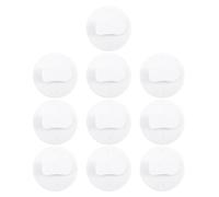 FUNOMOCYA Plástico Blanco para Cortina de Ducha 10 Clips Autoadhesivos Ligeros y Fáciles de Quitar Soporte Resistente al Viento Ideales para Baño y Bañera para Cortinas