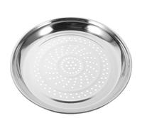 FUNOMOCYA Plato de Acero Inoxidable con Rejilla Gruesa para Cocinar al Vapor y Acabado Pulido, Fácil de Limpiar, Adecuado para Cocinar y Preparar Alimentos al Vapor