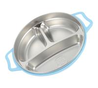 FUNOMOCYA Plato Dividido para Acero Inoxidable Plato Infantil con Secciones para Comidas y Snacks de Limpiar Compatible con Microondas y Lavavajillas
