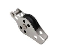 FUNOMOCYA Polea Capacidad para Cargas Pesadas Cuerda de Nailon Simple de Acero Inoxidable y, Adecuado para Elevación en Actividades Náuticas