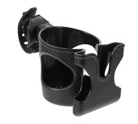 FUNOMOCYA Portavasos para Cochecito Niña Giratorio y Organizador de Botellas Soporte Estable de Resistente para Coche Bicicleta y Carrito Accesorio Multifuncional Negro