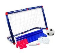 FUNOMOCYA Portería de Fútbol para 60 Cm Red, Mini Portería Portátil para Entrenamiento al Aire Libre, Incluye Inflador Deportivo y Balón, Juego Interactivo para Desarrollo Color Aleatorio