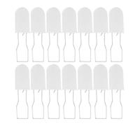 FUNOMOCYA Precintos de Seguridad de Plástico para Medidores de Electricidad y Logística, 50 Unidades, Blanco, Etiquetas Antimanipulación con Cierre Rápido