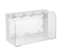 FUNOMOCYA Protector Enchufe Exterior Adhesivo Caja Transparente para Enchufe Pared Gang Tipo Cubierta Segura para Baño y Zonas Húmedas Protección Infantil contra Choque Eléctrico