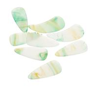 FUNOMOCYA Púas Profesionales para Guzheng 8 Piezas Doble Cara en Color Verde Espiral, de Yemas para Práctica y Conciertos, Uñas para Cítara China Resistentes y Reutilizables