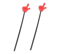 FUNOMOCYA Punteros Manuales para Profesores 2 Unidades Palos de Gestos de Plástico Resistente Punteros de Dedo Pequeños para Aulas y Fiestas Ayudas Didácticas y Juegos Educativos
