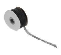 FUNOMOCYA Rollo de Entretela Termoadhesiva de Tela No Tejida Negra Diseño de Línea Central para Costura y Decoración del Hogar, Aplicación Versátil en Prendas y Forros