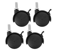 FUNOMOCYA Ruedas Giratorias Freno para Tendedero y Muebles Juego de 4 Piezas Ruedas de Repuesto Negras de Alta Resistencia para Carro Accesorios Versátiles para Uso Doméstico y Oficina