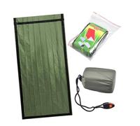 FUNOMOCYA Saco de Dormir de Emergencia Persona Colchoneta Térmica Aislante de Aluminio Color Brillante Reflectante Bolsa Compacta para Camping y Actividades al Aire Libre