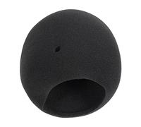 FUNOMOCYA Set De Esponja Bola De Nieve Azul Cubierta De Polvo Del Micrófono Cubierta Del Micrófono Protección Del Escudo Del Micrófono Cubierta De Espuma De Micrófono Suministro De Ktv Black