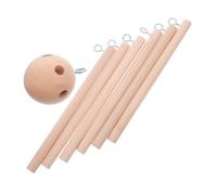FUNOMOCYA Soporte de Madera para Móvil Niña con Diseño Esférico Marco de Patas para Decoración de Guardería Kit DIY Compatible con Móviles y Carillones de Viento
