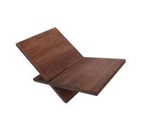 FUNOMOCYA Soporte para Libros de Madera Maciza Marrón, Estante de Escritorio Compacto 32,7x23,1x19 Cm, Organizador Abierto para Cocina, Oficina y Estudio