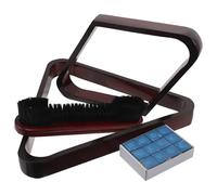 FUNOMOCYA Soporte Triangular de Madera Maciza para Bolas de Billar de 2-1/4 Estante para Accesorios de Mesa de Billar Rack de Posicionamiento para Sala de Juegos y Pool Profesional