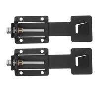 FUNOMOCYA Soportes Ajustables para Campana Extractora Telescópica en Acero Laminado en Frío Negro, Gancho de Pared Resistente Accesorios, Colgador de Montaje Extendido para Cocina