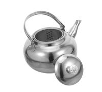 FUNOMOCYA Stainless Steel Tea Pitcher With Removable Precision Infuser Kettle For Brewing Loose Leaf And Blooming Tea Easy To Hold Handle For Restaurant Use