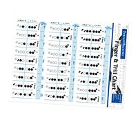 FUNOMOCYA Tabla De Acordes Para Principiantes De Flauta Guía De Entrenamiento De Póster De Tabla De Flauta Vertical Para Estudiantes