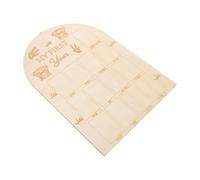 FUNOMOCYA Tablero de Fotos de Madera para Recién Nacidos Tarjeta Mensual para Ñiño Unisex Accesorio para Anuncio de Crecimiento y Primer Cumpleaños Adecuado para Sesiones Fotográficas y