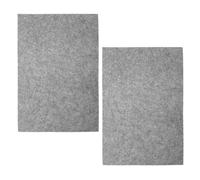 FUNOMOCYA Tapete de Fieltro para Caligrafía 2 Piezas Gris 40x60 Cm, Absorbente de Tinta para Escritorio, Alfombrilla para Dibujo y Práctica de Escritura Tradicional