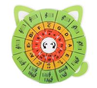 FUNOMOCYA Tarjetas Rítmicas Educativas para Piano con Círculo de Materiales Seguros para Principiantes Herramienta Didáctica para Clases de y Teoría Musical