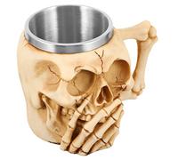 FUNOMOCYA Taza De Jarra De Cerveza De Halloween Con Forma De Calavera Ideal Para Fiestas