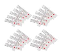 FUNOMOCYA Termómetro de invernadero de interior, pack de 30 termómetros de papel con tubo de vidrio y líquido rojo, doble escala °C/°F, sin necesidad de electricidad para uso en clase y