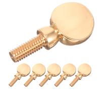 FUNOMOCYA Tornillos de Fijación para Mástil de Saxofón Tenor Dorados, Tornillos de Abrazadera de Cobre 6 Piezas, Accesorios para Reparación y Ajuste Rápido de Saxofón en Actuaciones