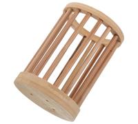 FUNOMOCYA Tubo de cubiertos de porta para cocina Organizador para guardar cubiertos y espátulas estante de drenaje de horquilla portalápices Light Brown