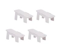 FUNOMOCYA Zapatero de Doble Capa, 4 Piezas, PP Blanco para Hogar | Diseño de Pared y Ajuste Estable, para Running Shoes y Skimmers, Entrada y Almacenamiento Ordenado