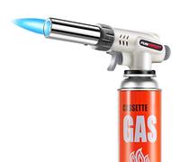 FunOwlet, Soplete de butano para cocina, antorchas culinarias, cabeza de chef profesional, llama ajustable para Sous Vide, Creme Brulee, hornear, barbacoa (gas butano no incluido)