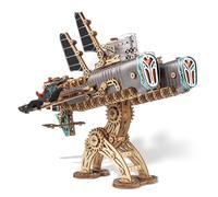 FUNPOLA Puzzle 3D de Madera Dirigible Steampunk - Maqueta de Viaje DIY, decoración del hogar y Regalo Creativo para Adultos y Adolescentes (20,000 Leagues - Gris)