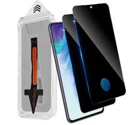 Funrae Protector de pantalla para Samsung Galaxy S21 FE 5G | 2 láminas protectoras de privacidad, 9H resistente a los arañazos, 0,33 mm, ultrafina, antiespía, 0 polvo y burbujas