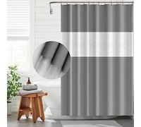 Funria - Cortina de Ducha Resistente al Moho, Impermeable, con Ganchos, Molde Resistente, Antibacteriano, fácil de Limpiar, Cortinas de Ducha para Cuarto de baño, 180 x 200 cm