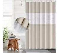 Funria - Cortina de Ducha Resistente al Moho, Impermeable, con Ganchos, Molde Resistente, Antibacteriano, fácil de Limpiar, Cortinas de Ducha para Cuarto de baño, 180 x 200 cm