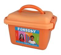 FUNSDAY Caja de 6 pinturas faciales colores básicos, pinceles, esponjas y purpurina en gel