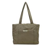 FUNSEED Bolsa de nailon para mujer, bolsa de compras suave con cremallera, bolsa de hombro ligera, perfecta para salidas y viajes (verde)