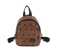 FUNSEED Mini mochila para mujer, bonito patrón floral de pana, pequeña, casual, bolso de mano, Marrón, S, Bonita