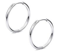 Funseedrr Acero quirúrgico Huggie Bisagra Pendiente Segmento Anillo Aro Mujeres Hombres Joyería Piercing