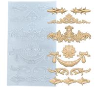 FUNSHOWCASE Molde de silicona para arcilla poliláctica seca al aire, yeso, manualidades, arco rococó