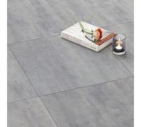 FunStick 30×30CM 30 Losetas Suelo Vinilo Autoadhesivo Cemento Gris Vinilos Adhesivos Suelos PVC Terraza Pegatinas de Baldosas Cocina Suelos Papel Tapiz Autoadhesivo Lavable Azulejos Imitacion Marmol