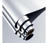FunStick 30CM X 12M Hojas de Espejo Flexibles Pegatinas de Espejo Autoadhesivas sin Vidrio Pegatinas de Pared Decoración Espejo Reflectante Azulejo de Espejo Pegatina de Plástico Decoración de Pared