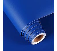 FunStick Lamina Adhesiva para Muebles Azul Vinilo Decorativos Papel Adhesivo Impermeable Papel Pintado Salon Forro Libros Adhesivo Mate Vinilos De Pared Decorativos 40x200cm Armario Encimera