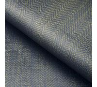 FunStick Papel Pintado Azul Textura Papel Pintado Autoadhesivo Pared Azul Gris Vinilo Adhesivo Pared Liso Efecto Lino Revestimiento de Paredes Dormitorio Baño Gris Vinilo Adhesivo Muebles 30CM×5M