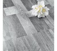 FunStick Suelo Vinilo Autoadhesivo Madera Gris Suelo Vinilico Adhesivo Cocina Baño Efecto Madera Azulejos Adhesivos Suelos 30×30CM 5 Baldosas Adhesivas Suelos Gris Cocina Dormitorio Antideslizante